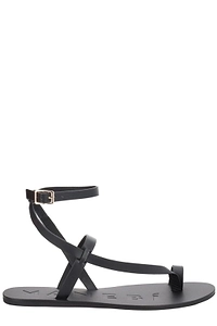 Manebi Strappy Ankle-Strap Flat Sandals