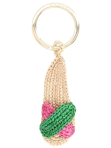Manebi Woven Mini Bag Keyring