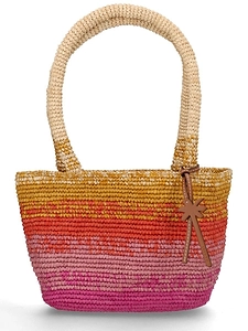 Manebi Woven Raffia Shoulder Bag