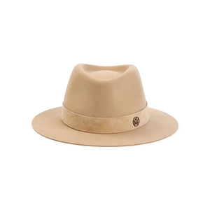 Maison Michel Andre Suede-Trim Fedora Hat