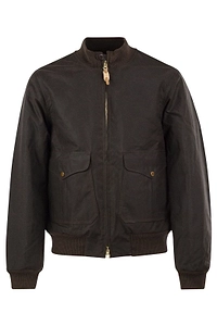 Manifattura Ceccarelli Waxed Cotton Bomber Jacket