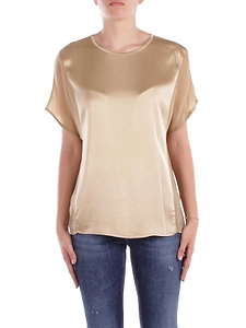 Manila Grace Bow At The Neck Satin Blouse