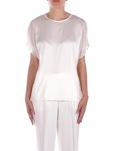 Manila Grace Bow At The Neck Satin Blouse