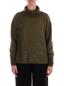 Manila Grace Jacquard Turtleneck Jumper