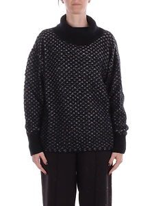 Manila Grace Jacquard Turtleneck Jumper