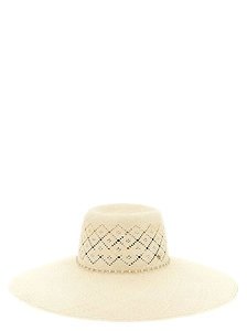 Maison Michel Logo Plaque Knit Hat