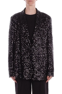 Manila Grace Embellished Single-Breasted Jacket