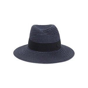Maison Michel Virginie Logo Plaque Fedora Hat