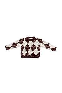 Manila Grace Kids Argyle-Pattern Knit Jumper