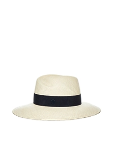 Virginie Panama Fedora Ribbon Hat
