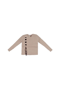 Manila Grace Kids Tie Strap Knitted Jumper