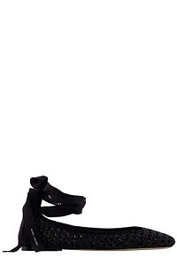 Marc Jacobs The Logo Ribbon Ballet Flats
