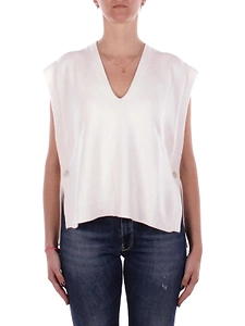 Manila Grace V-Neck Knitted Jumper