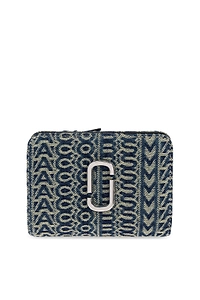 The Monogram Denim J Marc Mini Compact Wallet