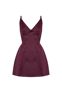 The Satin Bow Mini Dress