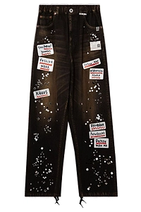 Maison Mihara Yasuhiro Sticker Denim Jeans