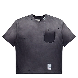 Maison Mihara Yasuhiro V-Neck Distressed T-Shirt
