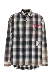 Maison Mihara Yasuhiro Checked Long Sleeved Shirt
