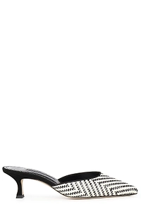 Manolo Blahnik Woven Pointed-Toe Mules