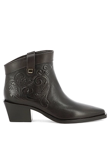 Maison Skorpios Embossed Ankle Boots
