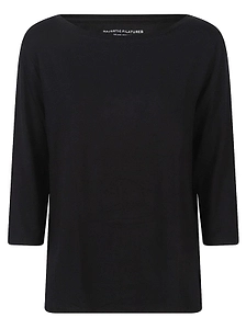 Majestic Filatures Boat Neck 3/4 Sleeve T-Shirt
