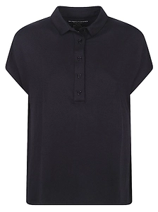 Majestic Filatures Cap Sleeve Polo Top