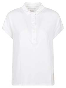 Majestic Filatures Cap Sleeve Polo Top