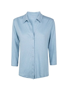 Majestic Filatures Buttoned Collared Top