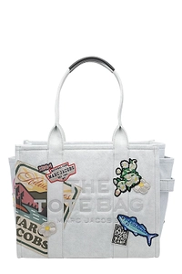 The Tote Patch-Embellished Top Handle Bag