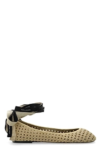 Marc Jacobs The Crochet Lace-Up Ballerinas