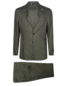 Manuel Ritz Brooch Detailed Tailored Suit