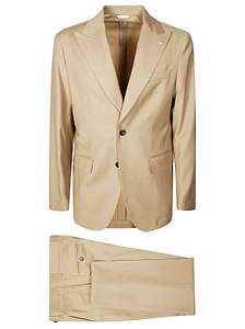 Manuel Ritz Brooch-Detailed Tailored Suit