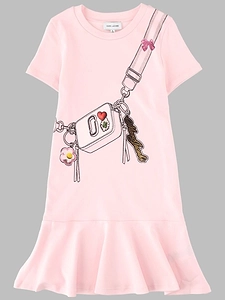 Marc Jacobs Graphic Ruffle Hem Dress