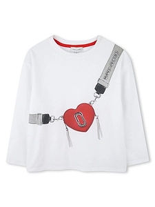 The Marc Jacobs Kids Heart Strap Print T-Shirt