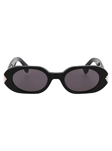 Marcelo Burlon County Of Milan Nire Oval Frame Sunglasses