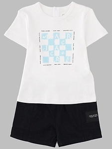 Marc Jacobs Logo Print T-Shirt And Shorts Suit
