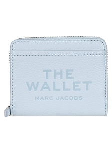 Logo Printed Zipped Mini Compact Wallet