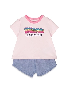 The Marc Jacobs Kids Logo T-Shirt And Shorts Set