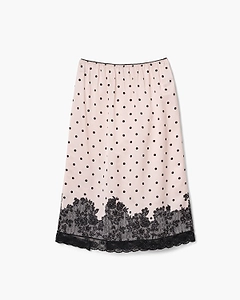 Marc Jacobs Midi Polka-Dot Lace Skirt