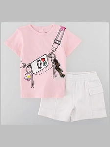 Marc Jacobs Printed T-Shirt And Shorts Suit