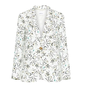 Zuara Pattern-Printed Single-Breasted Blazer