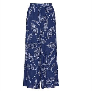 Marella Cactus Pattern-Printed Wide-Leg Trousers