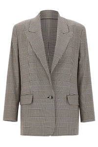 Prince Of Wales Oversized Blazer