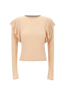 Selva Ruffled Knitted Sweater