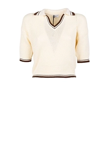 Marella 3D-Knit Polo Shirt