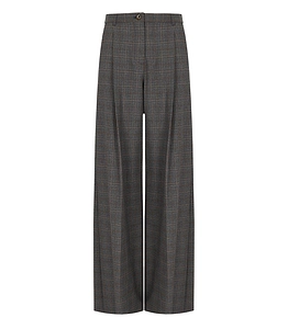 Marella Wide Leg Checked Pants
