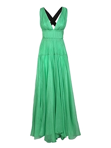 Maria Lucia Hohan Calliope V-Neck Gown