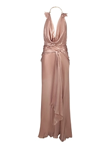 Maria Lucia Hohan Draped Halterneck Long Dress