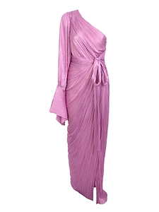 Maria Lucia Hohan Palmer Pleated One-Shoulder Dress