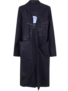 Maria Calderara Splatter Print Midi Coat